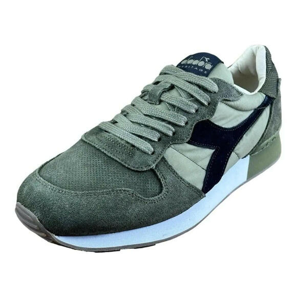 Diadora  Unisex size Heritage Nubuck Green  Sneaker Athletic